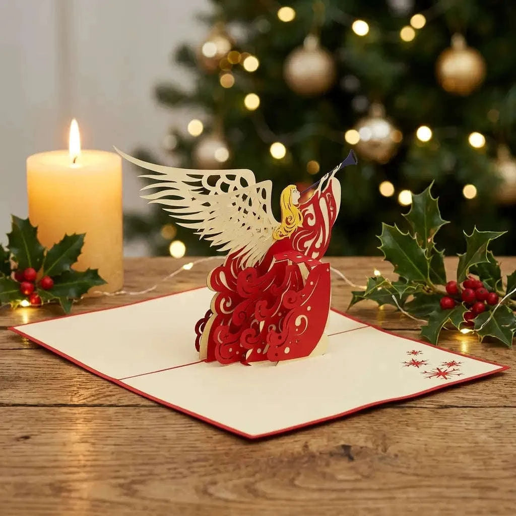 Pop Up Weihnachtskarte 3D - Weihnachtsengel, N450 LINPopUp N450
