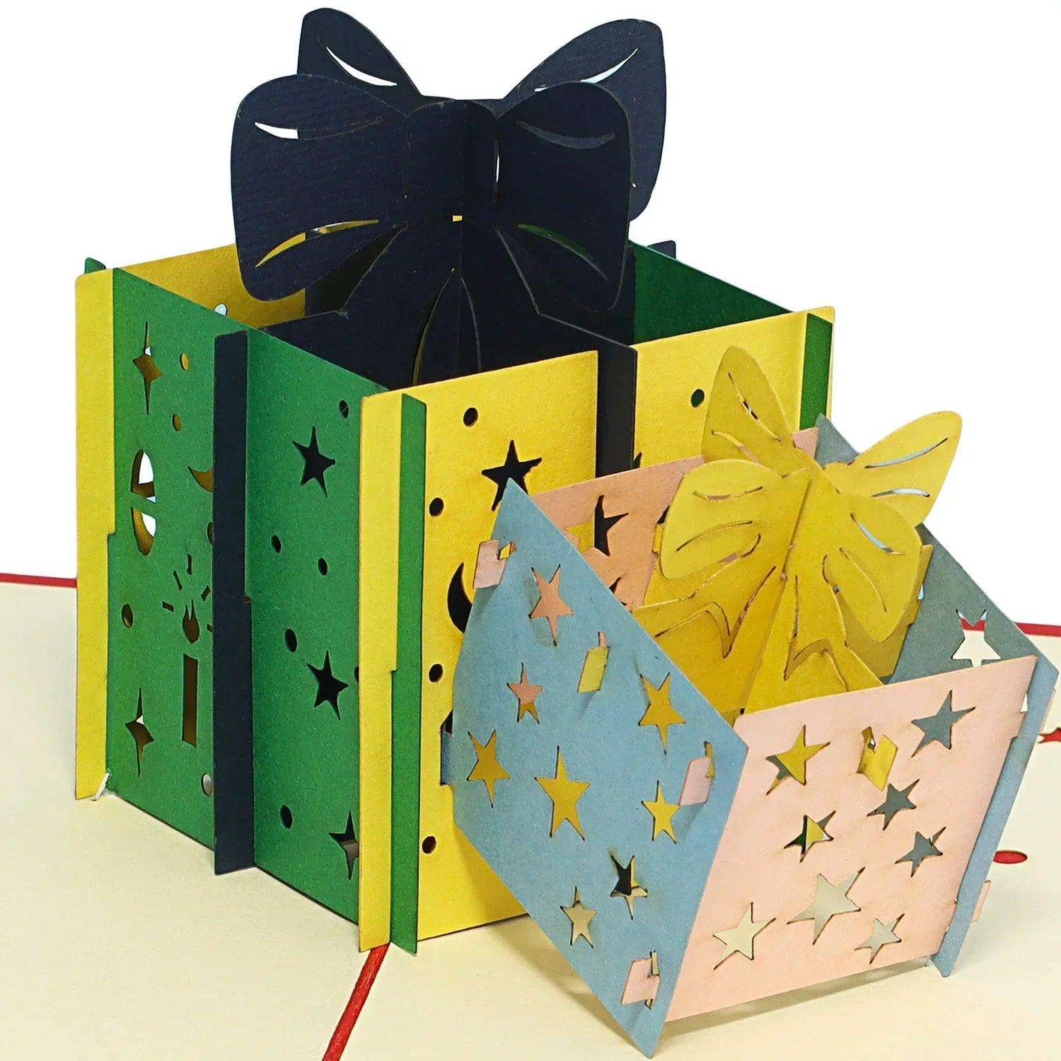 Pop Up Weihnachtskarte 3D - Weihnachtsgeschenke, N336 LINPopUp N336