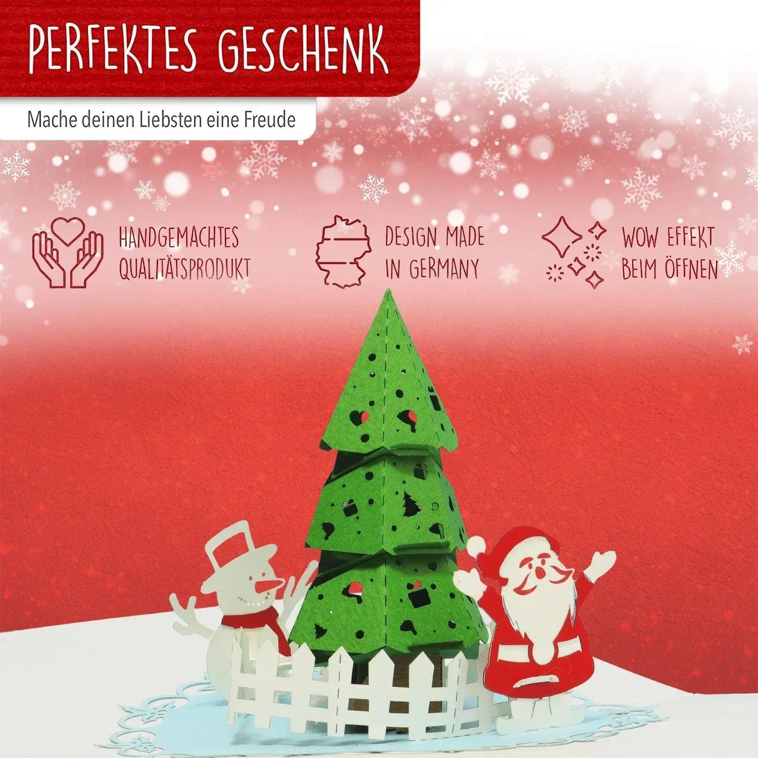 Pop Up Weihnachtskarte 3D Deluxe - Tannenbaum, N701 - LINPopUp