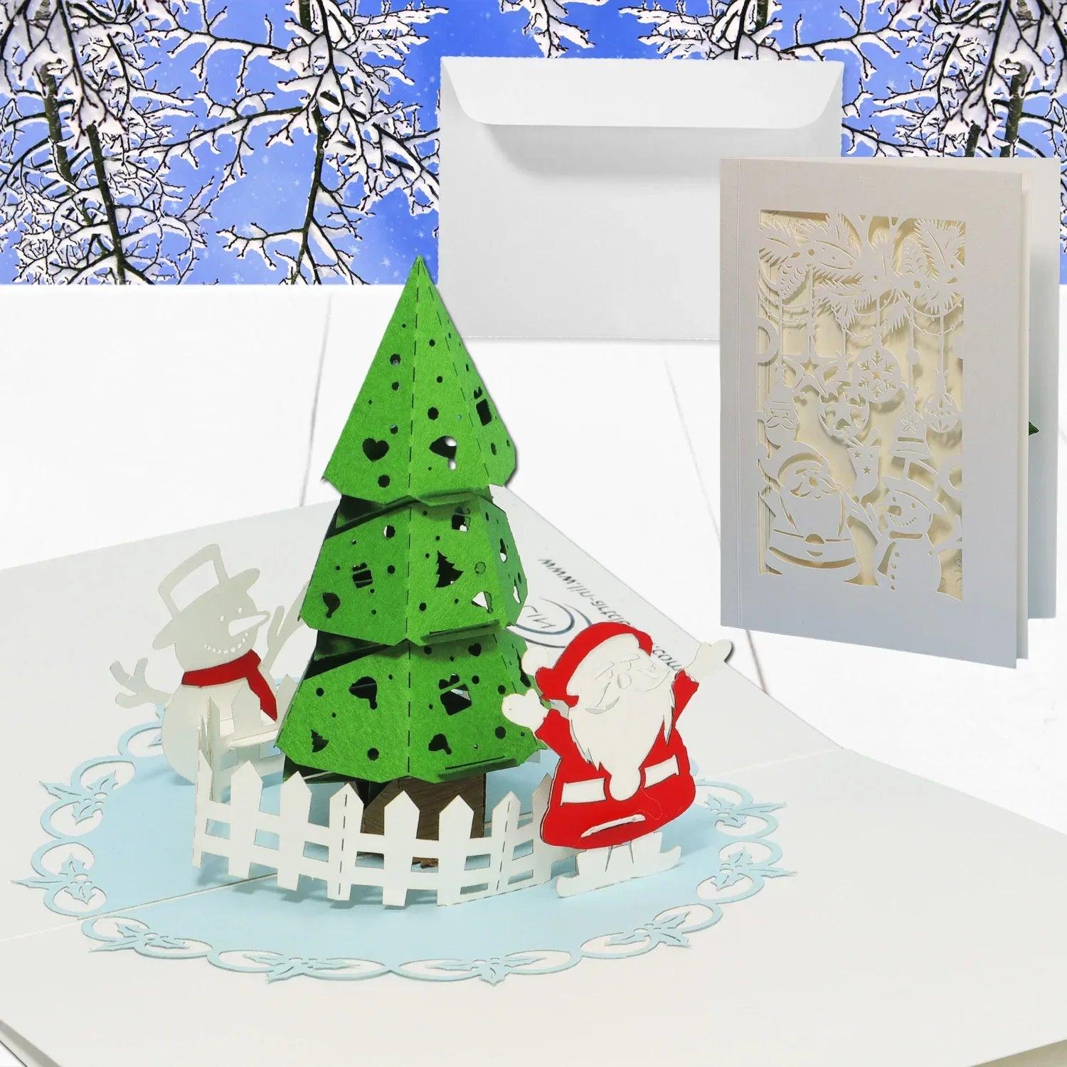 Pop Up Weihnachtskarte 3D Deluxe - Tannenbaum, N701 - LINPopUp