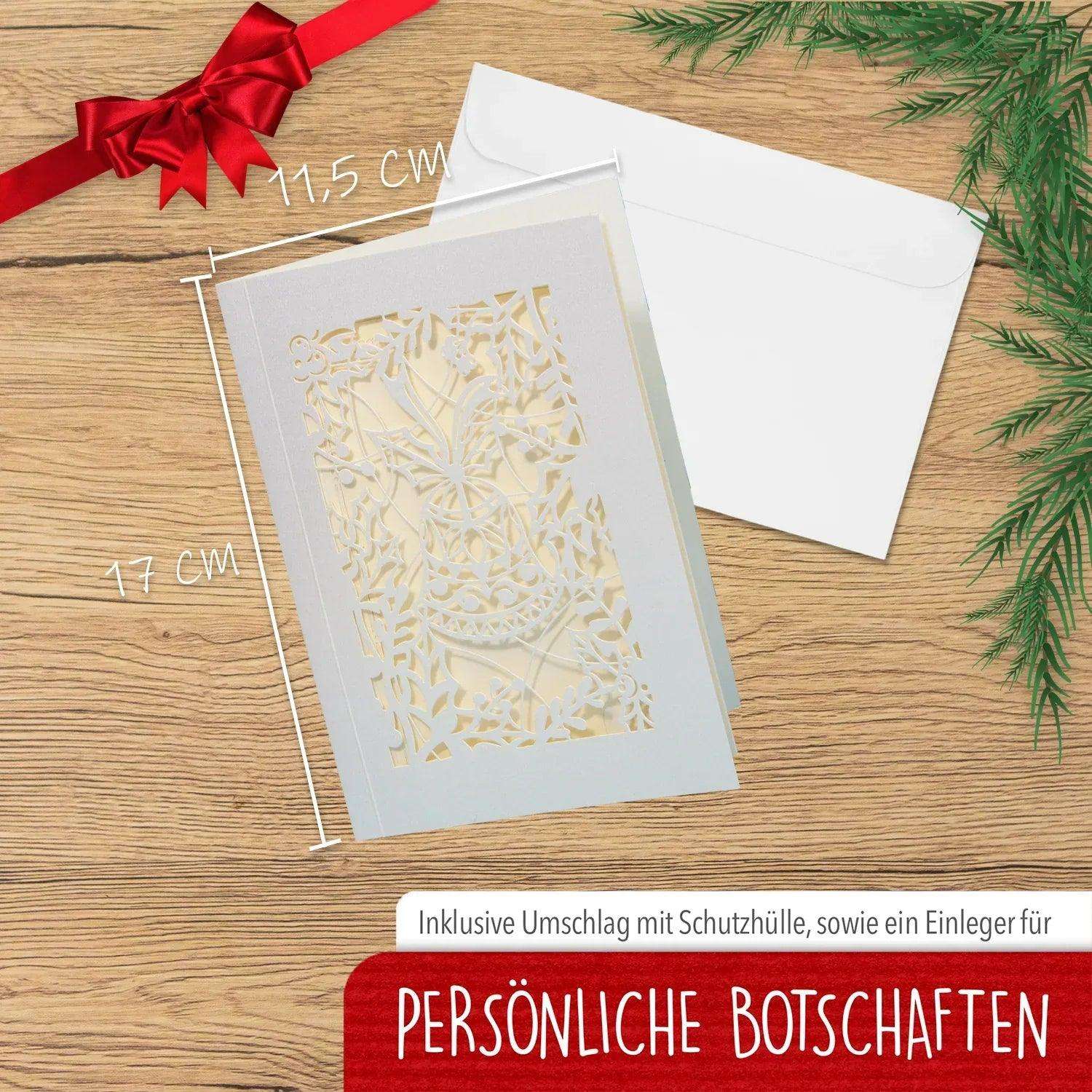 Pop Up Weihnachtskarte 3D Deluxe - Weihnachtsglocken, N704 - LINPopUp