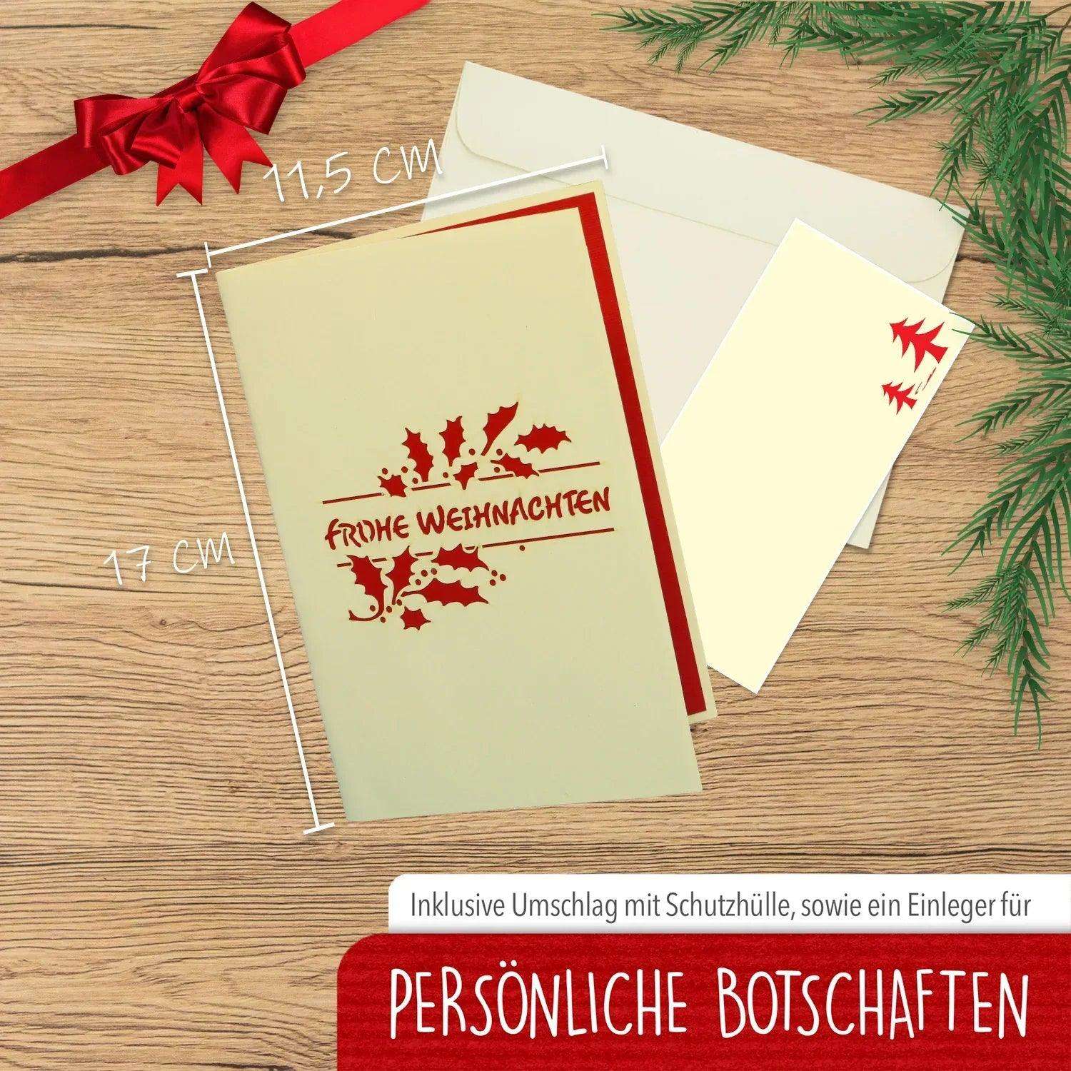 Pop Up Weihnachtskarte 3D - Christkind, Engel, Weihnachtsbaum, N402 LINPopUp N402