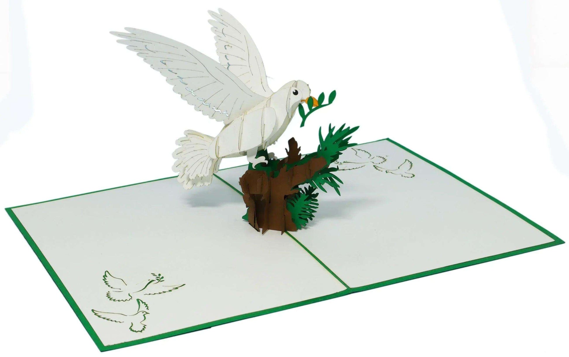 Pop-Up Karte Taube - 3D Grußkarte Konfirmation Kommunion Taufe, N715 - LINPopUp