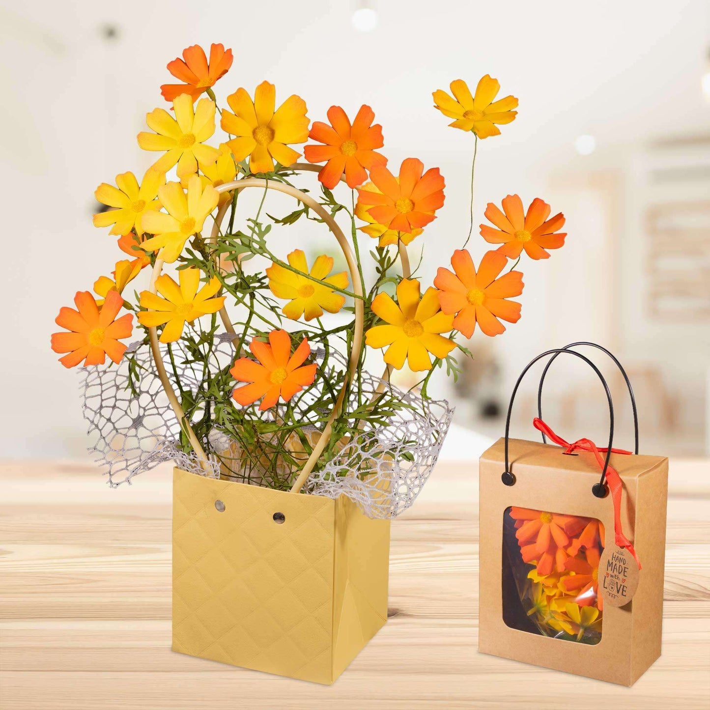 DIY - Papierblumen Bastelset, N904 - LINPopUp
