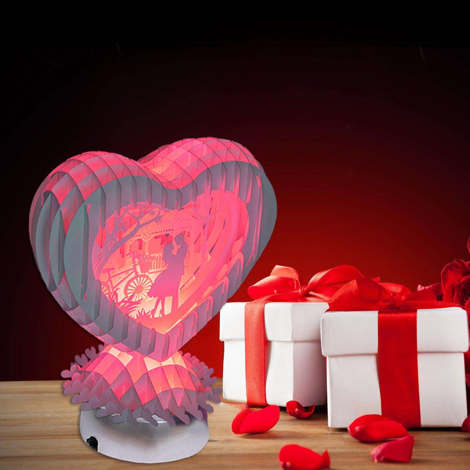 LINPopUp MagicPaper – 3D Pop-Up Herz mit LED - LINPopUp