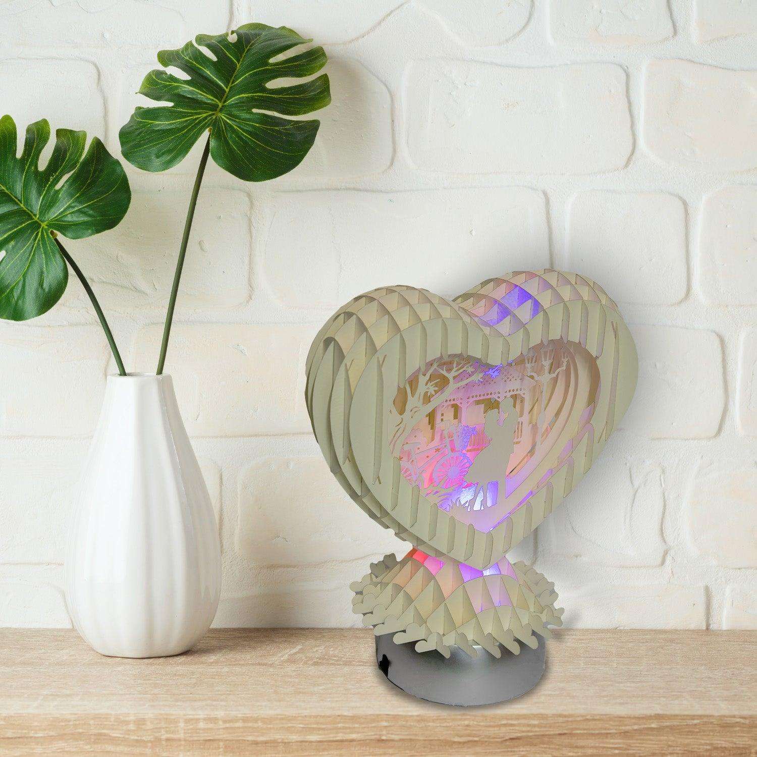 LINPopUp MagicPaper – 3D Pop-Up Herz mit LED - LINPopUp