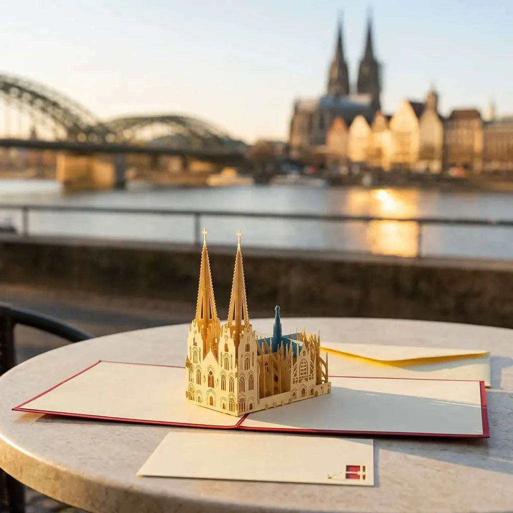 Pop-Up Karte Köln - 3D Stadtkarte Stadtbesichtigung Gutschein, N168 LINPopUp N168