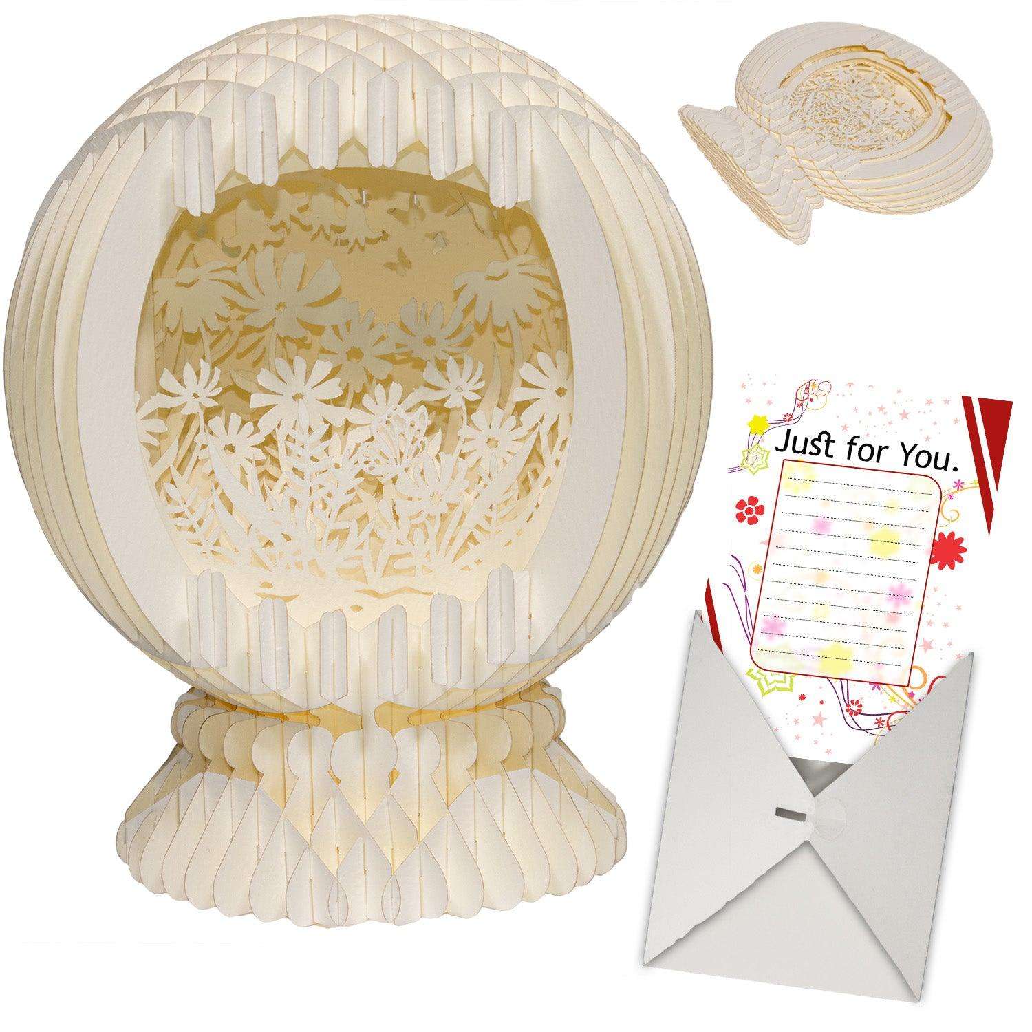 LINPopUp MagicPaper – 3D Pop-Up Blumen Garten Kugel - LINPopUp