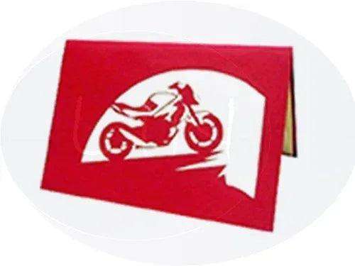 3D Pop-Up Karte Motorrad - Grußkarte für Biker & Motorradfans, N158 - LINPopUp