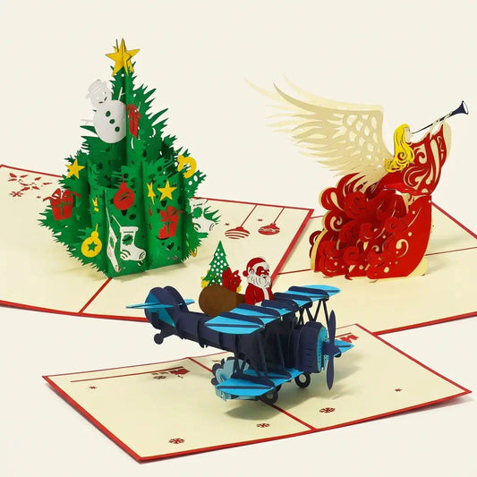 3er-Weihnachtskarten-Set Weihnachtszauber LINPopUp S1