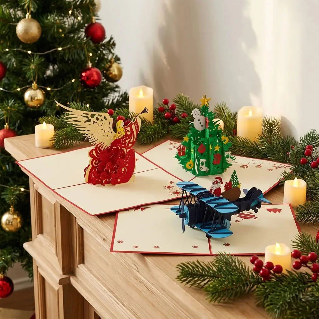 3er-Weihnachtskarten-Set Weihnachtszauber LINPopUp S1