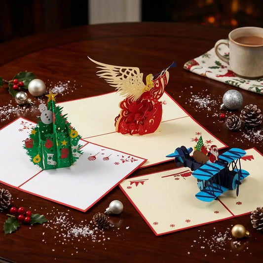3er-Weihnachtskarten-Set Weihnachtszauber LINPopUp S1