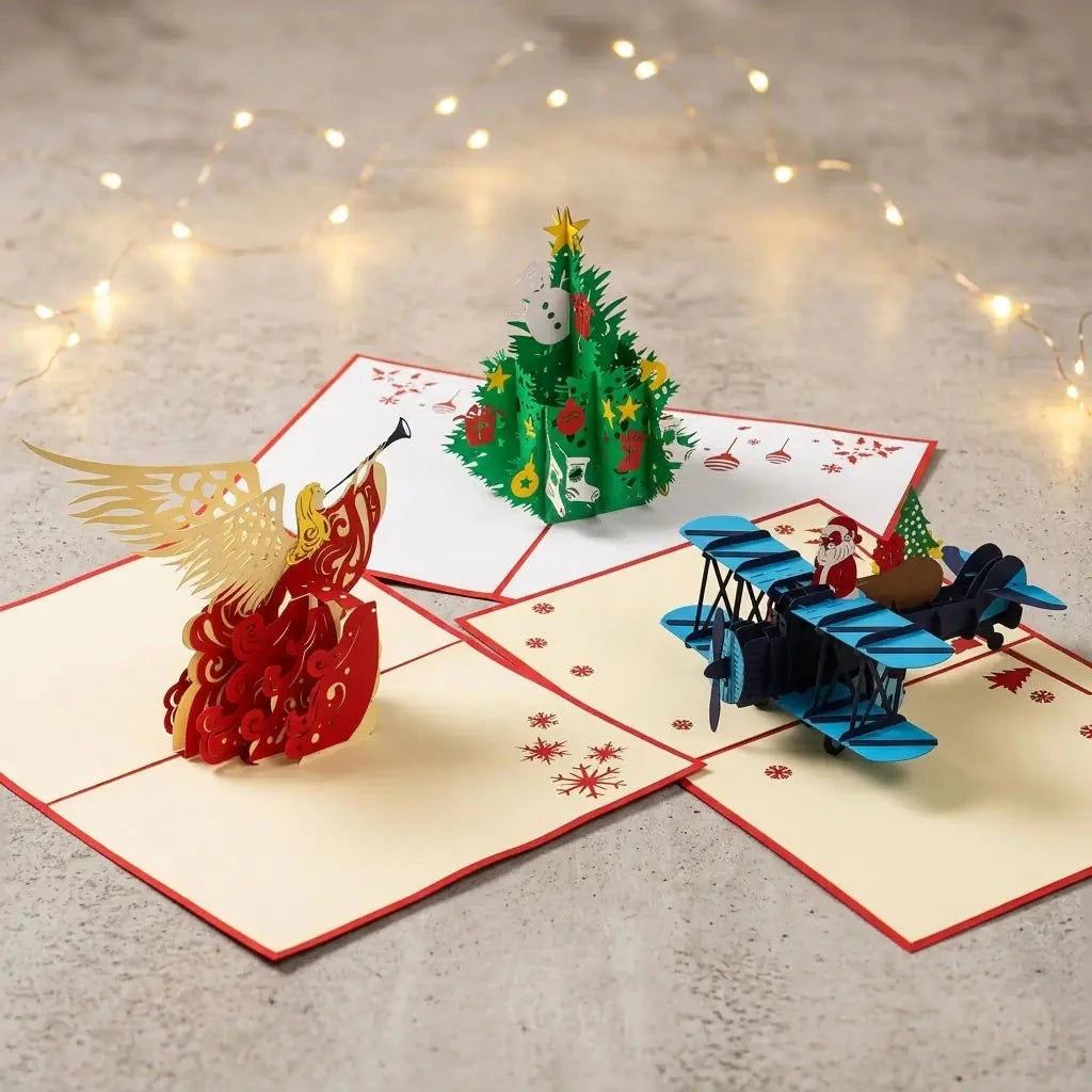 3er-Weihnachtskarten-Set Weihnachtszauber LINPopUp S1