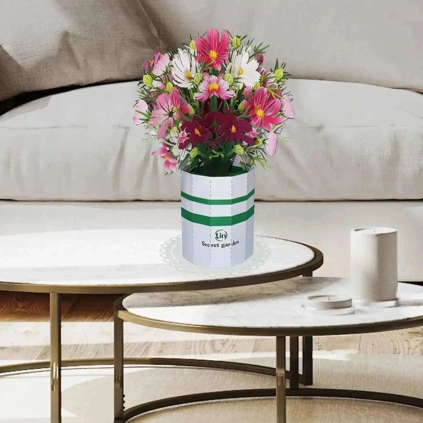 Pop-Up XXL Blumenstrauß - 3D Papierblumen, N803 - LINPopUp