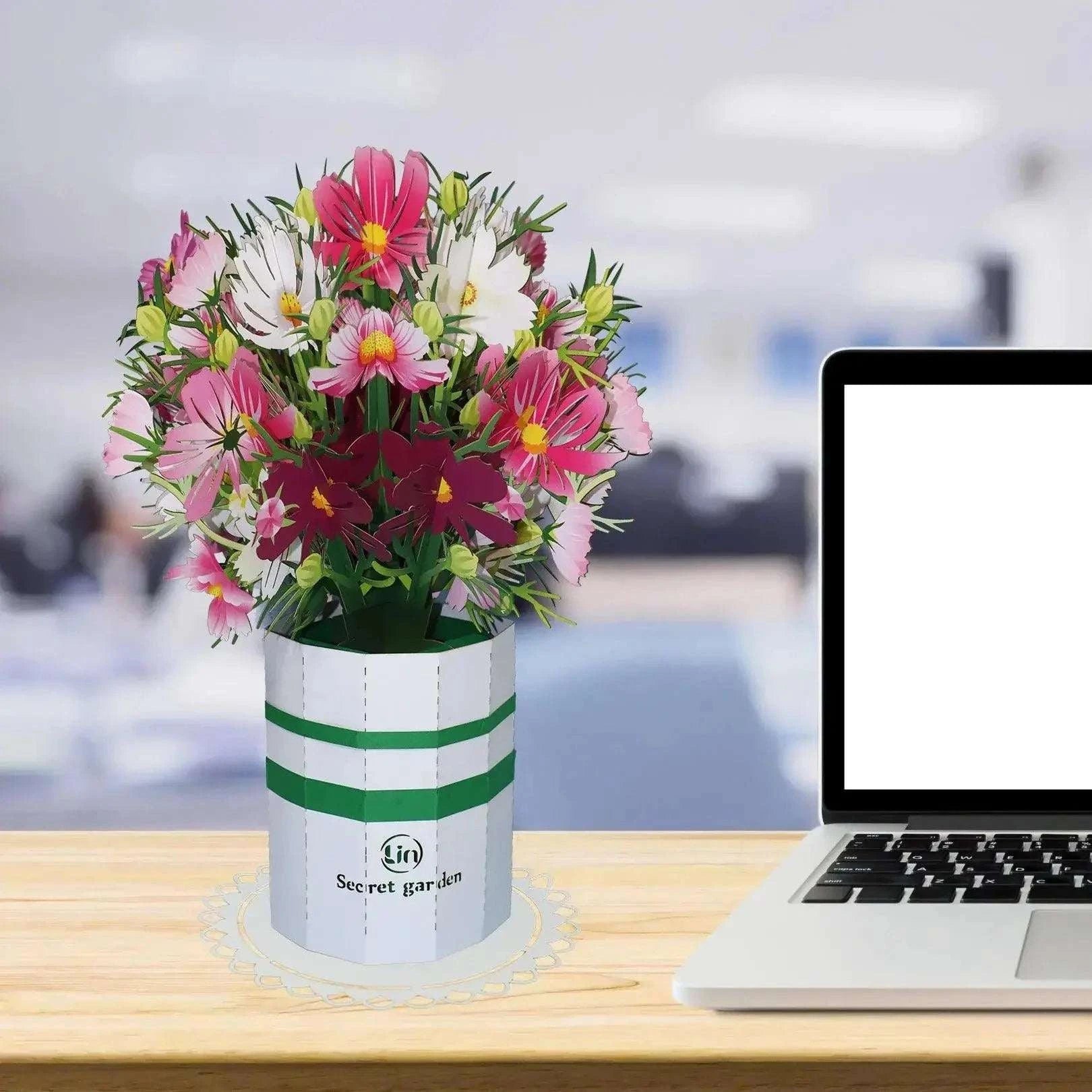 Pop-Up XXL Blumenstrauß - 3D Papierblumen, N803 LINPopUp N803