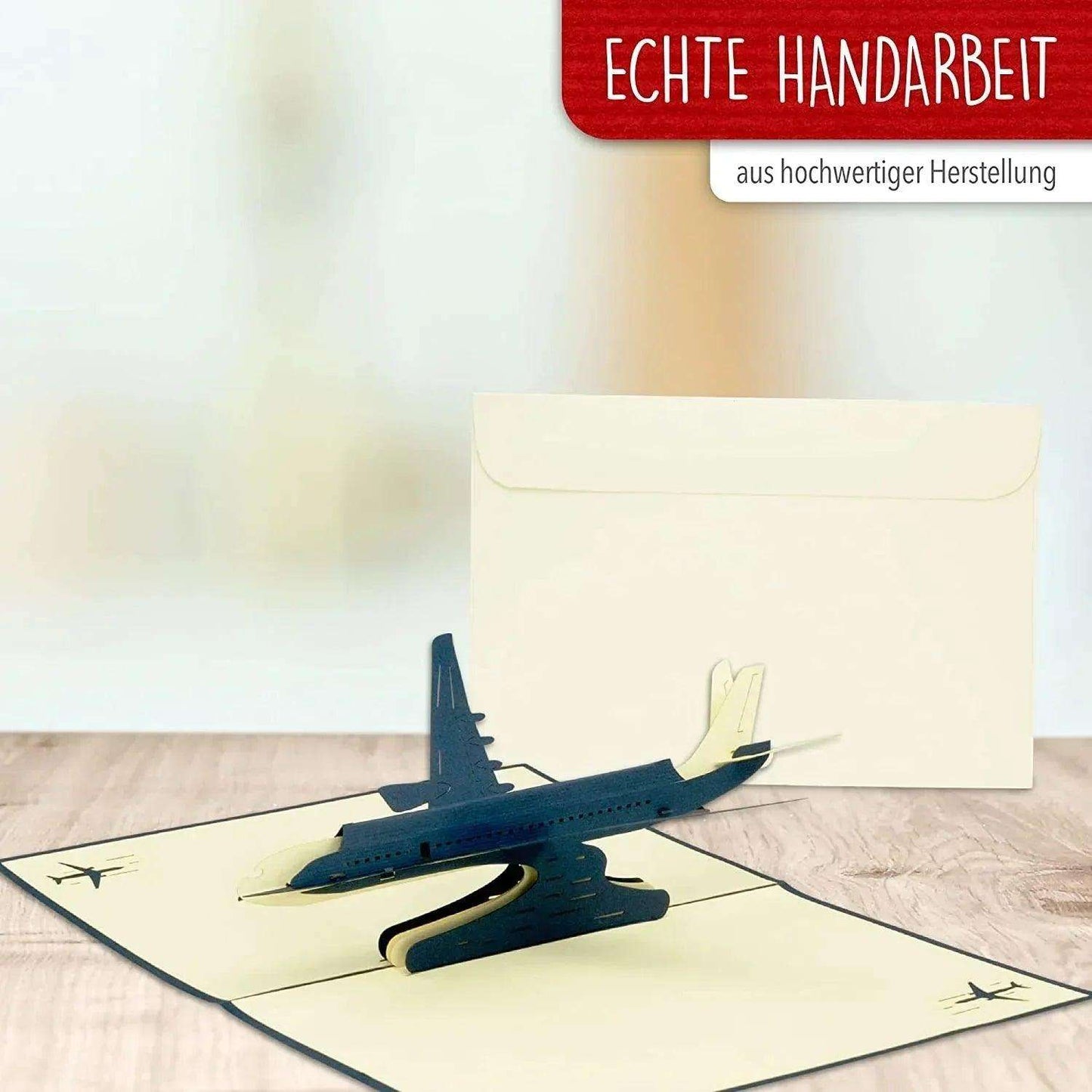 3D Pop-Up Karte Flugzeug, N147 - LINPopUp
