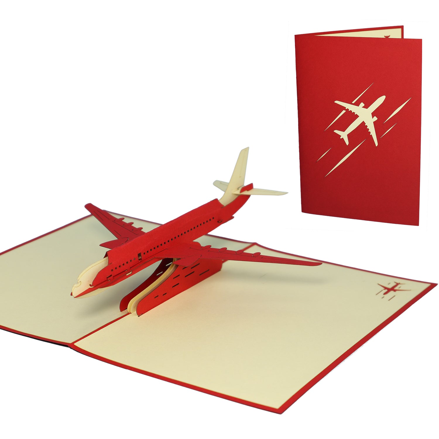 3D Pop-Up Karte Flugzeug, N263
