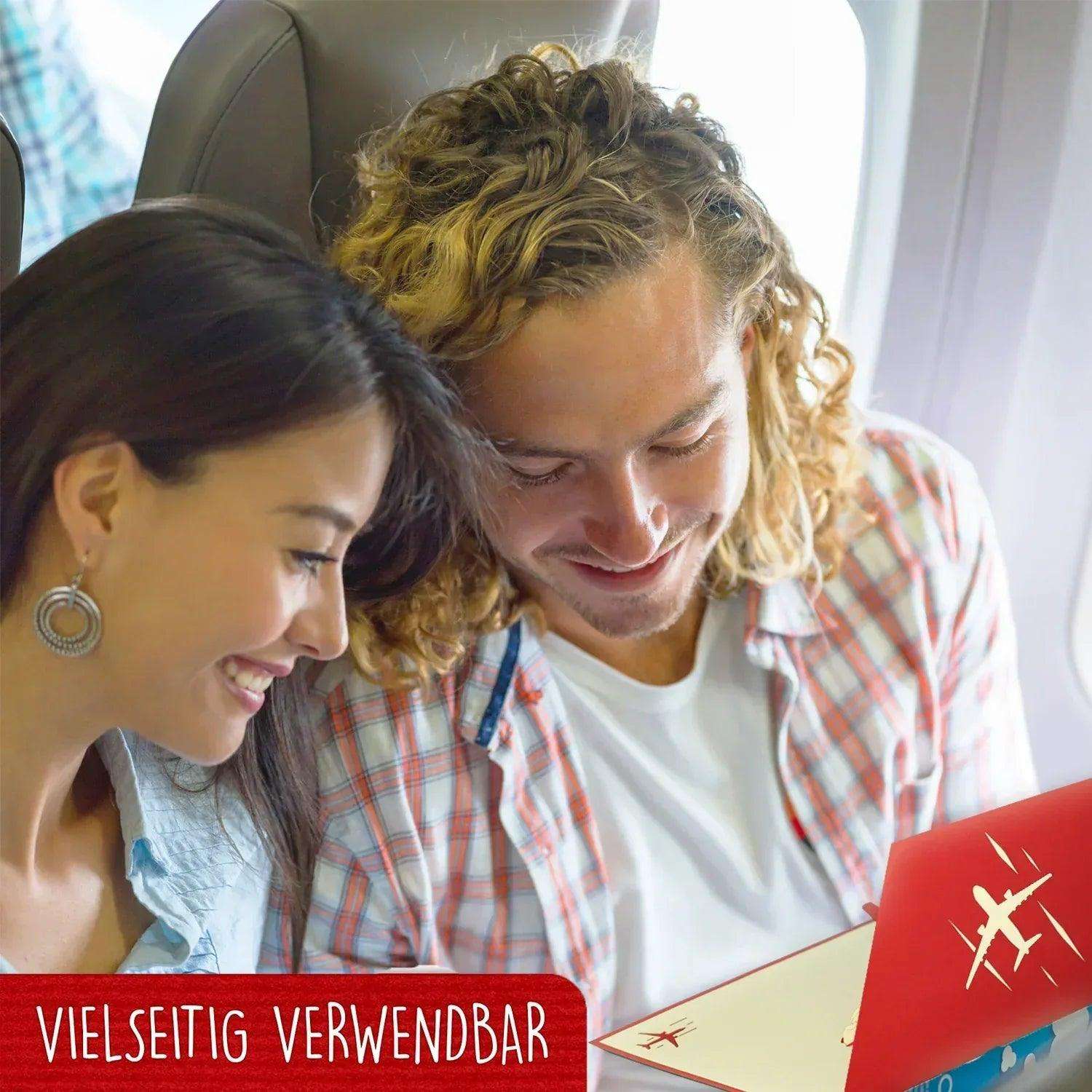 3D Pop-Up Karte Flugzeug, N263 - LINPopUp
