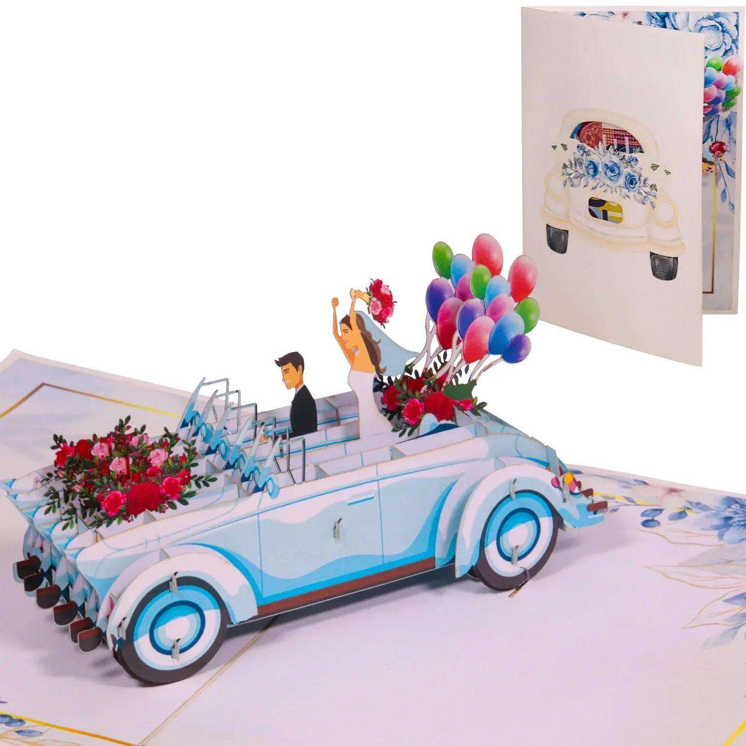 Pop - Up Hochzeitskarte mit Geldfach - Hochzeit, N38 LINPopUp N38