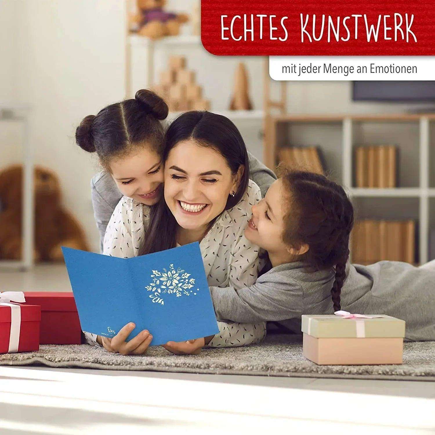 3D Pop-Up Karte Blumenkarte, Blumen, N391 LINPopUp N391