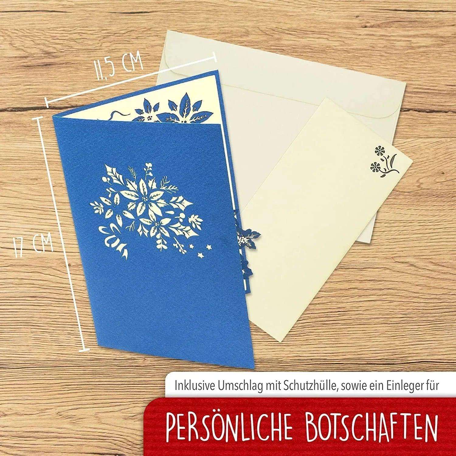 3D Pop-Up Karte Blumenkarte, Blumen, N391 LINPopUp N391