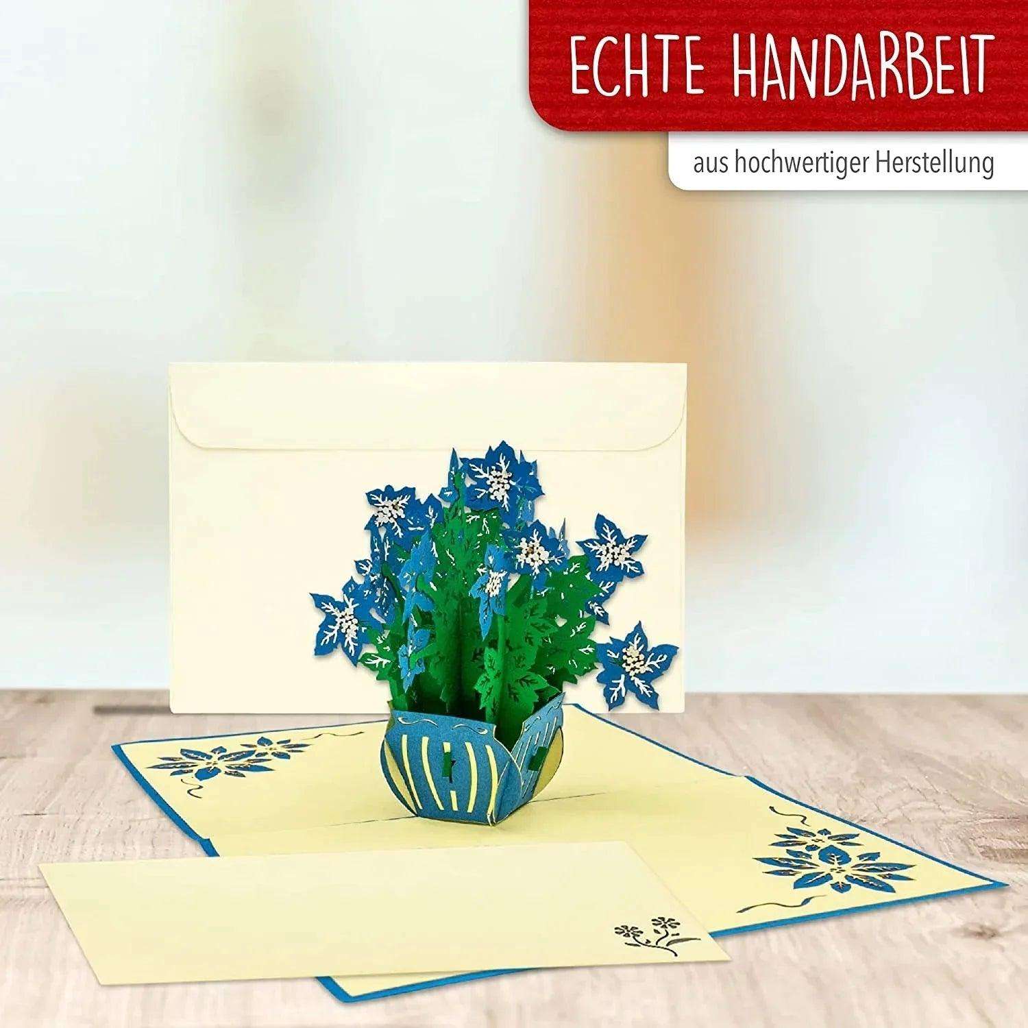 3D Pop-Up Karte Blumenkarte, Blumen, N391 LINPopUp N391