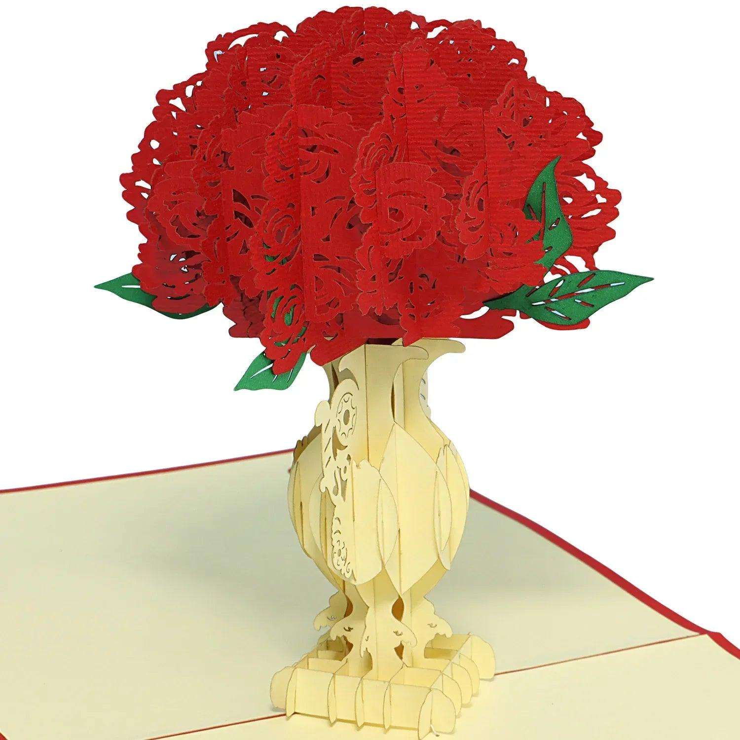 3D Pop-Up Karte Blumenkarte, Pflingstrose, N360 LINPopUp N360