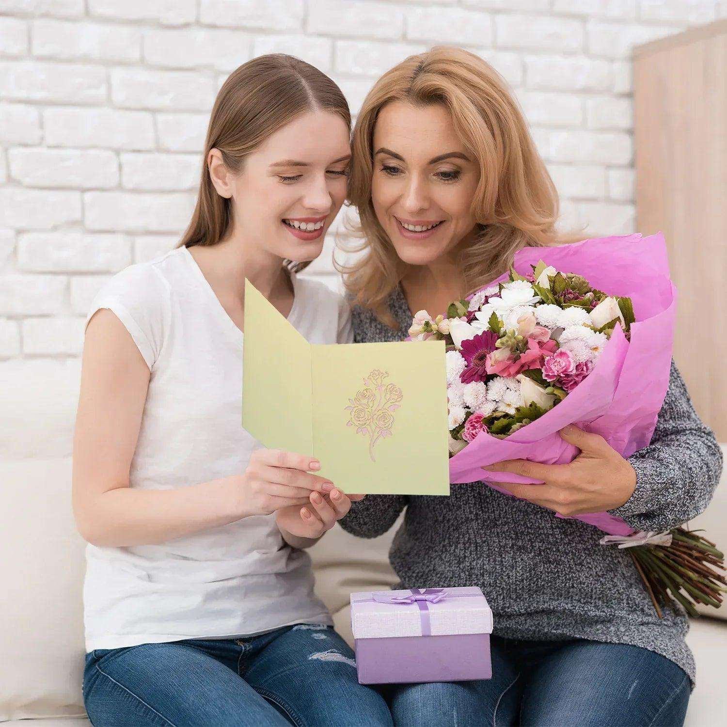 3D Pop-Up Karte Blumenkarte, Blumenstrauß, Rosenstrauß, N385 LINPopUp N385