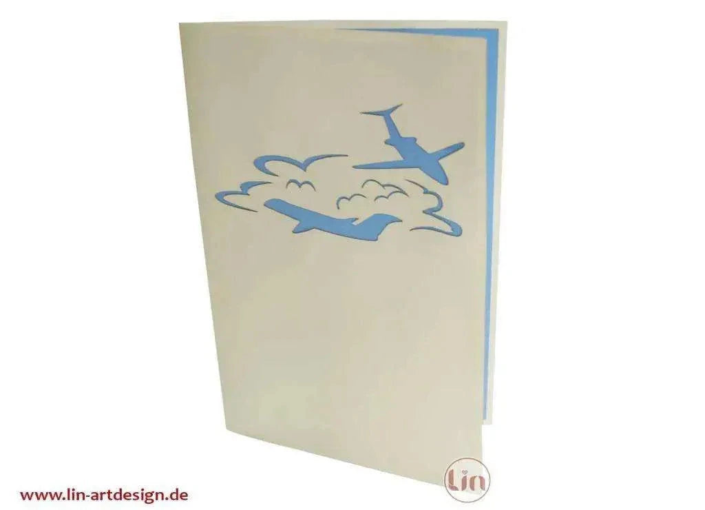 3D Pop-Up Karte Flugzeug, N149 - LINPopUp