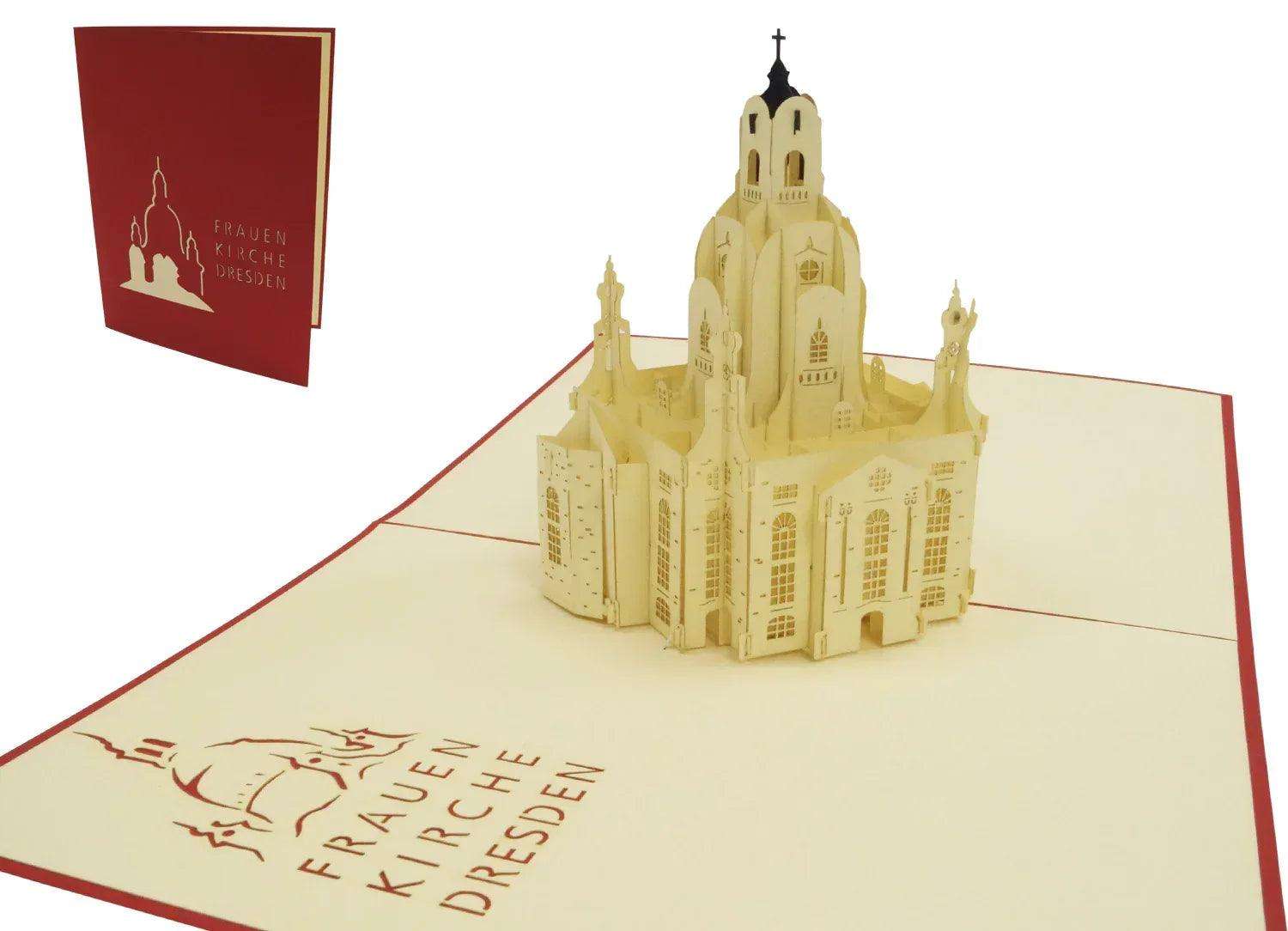 Pop-Up Karte Frauenkirche Dresden - 3D Stadtkarte Reisegutschein, N176 LINPopUp N176