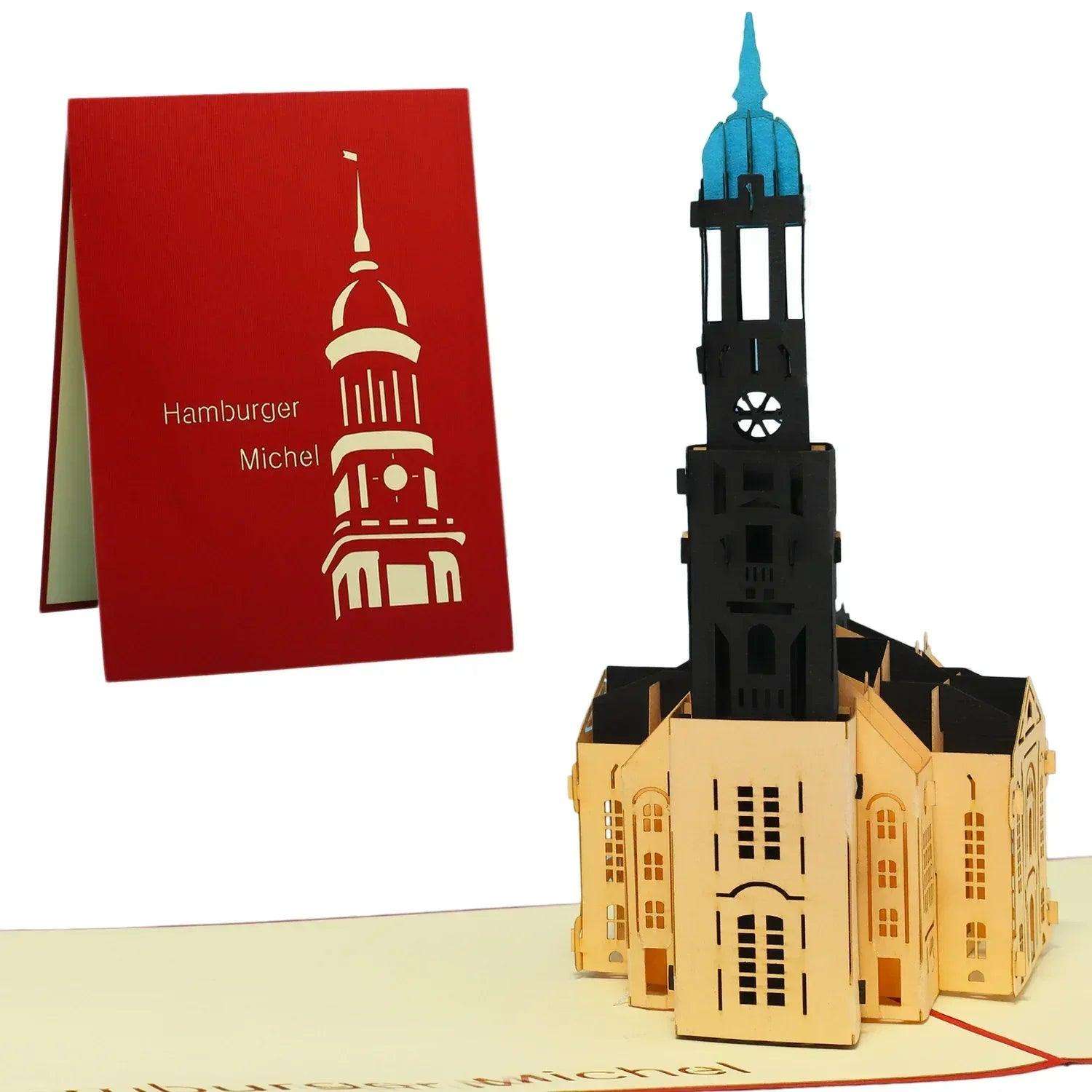 Pop-Up Karte Hamburg - 3D Stadtkarte Stadtbesichtigung Gutschein, N204 LINPopUp N204