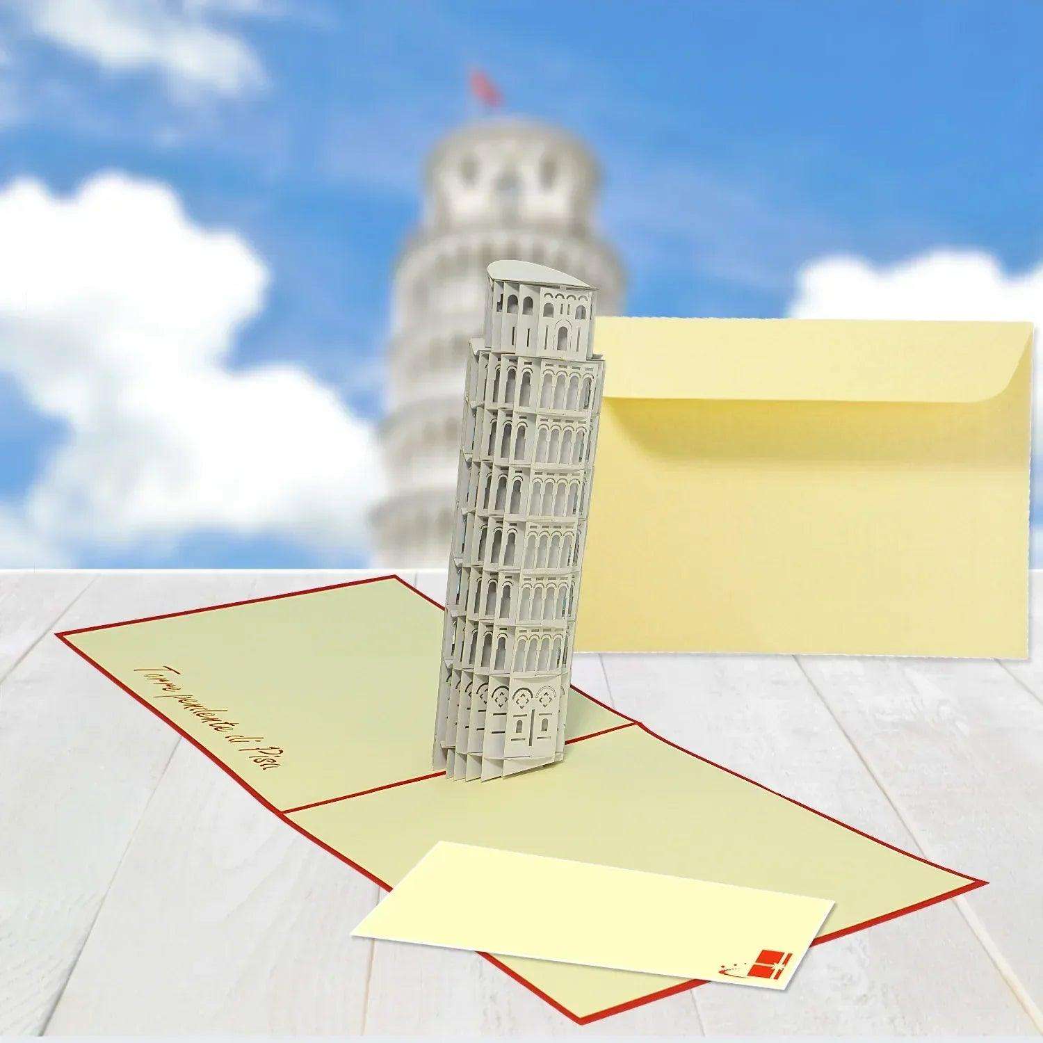 Pop-Up Karte Pisa - 3D Stadtkarte Stadtbesichtigung Gutschein, N201 LINPopUp N201