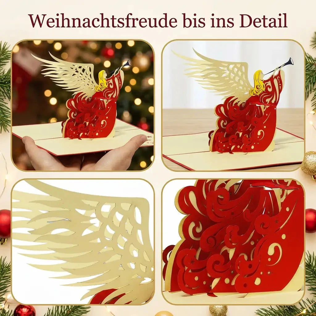 Pop-Up Weihnachtskarte 3D Weihnachtsengel | LINPopUp LINPopUp 17559-N450