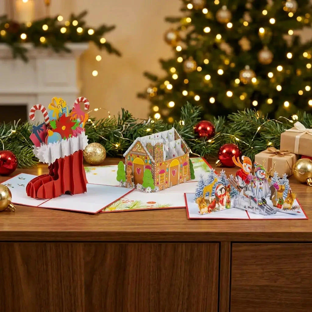 3er-Weihnachtskarten-Set Gemütliche Weihnachten LINPopUp S3