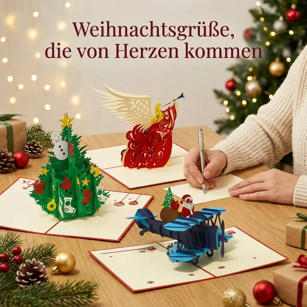 3er-Weihnachtskarten-Set Weihnachtszauber LINPopUp S1