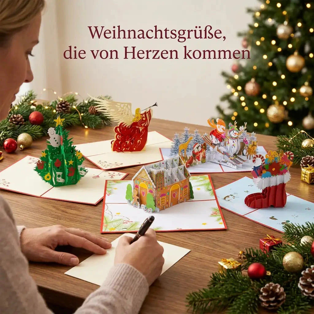 5er-Weihnachtskarten-Set Weihnachtsvielfalt LINPopUp S2