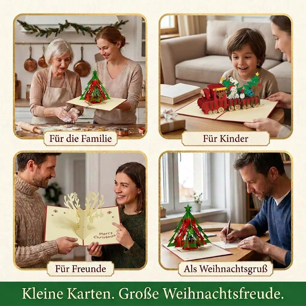 3er-Weihnachtskarten-Set Weihnachtsexpress | LINPopUp LINPopUp S23