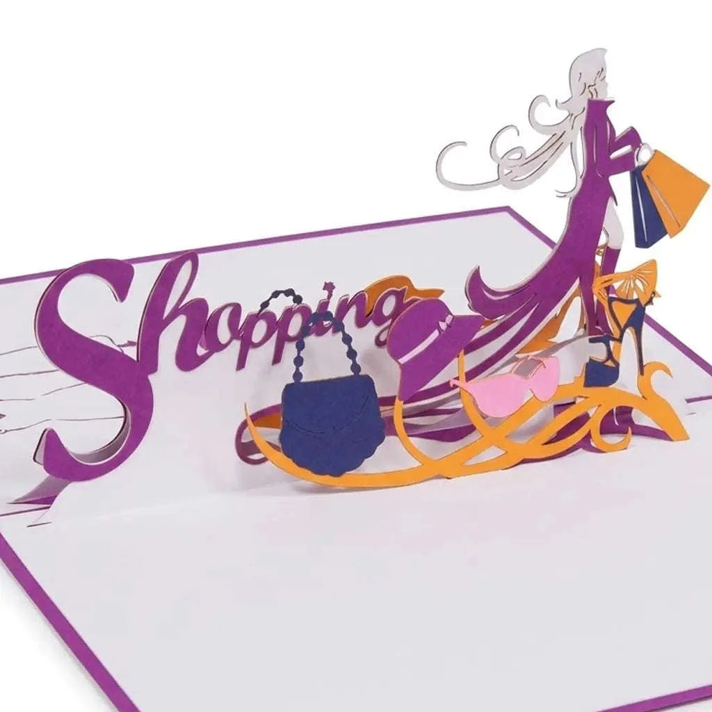 Pop-Up Karte 3D Shopping – Geburtstag & Gutschein | LINPopUp LINPopUp 17342-N238