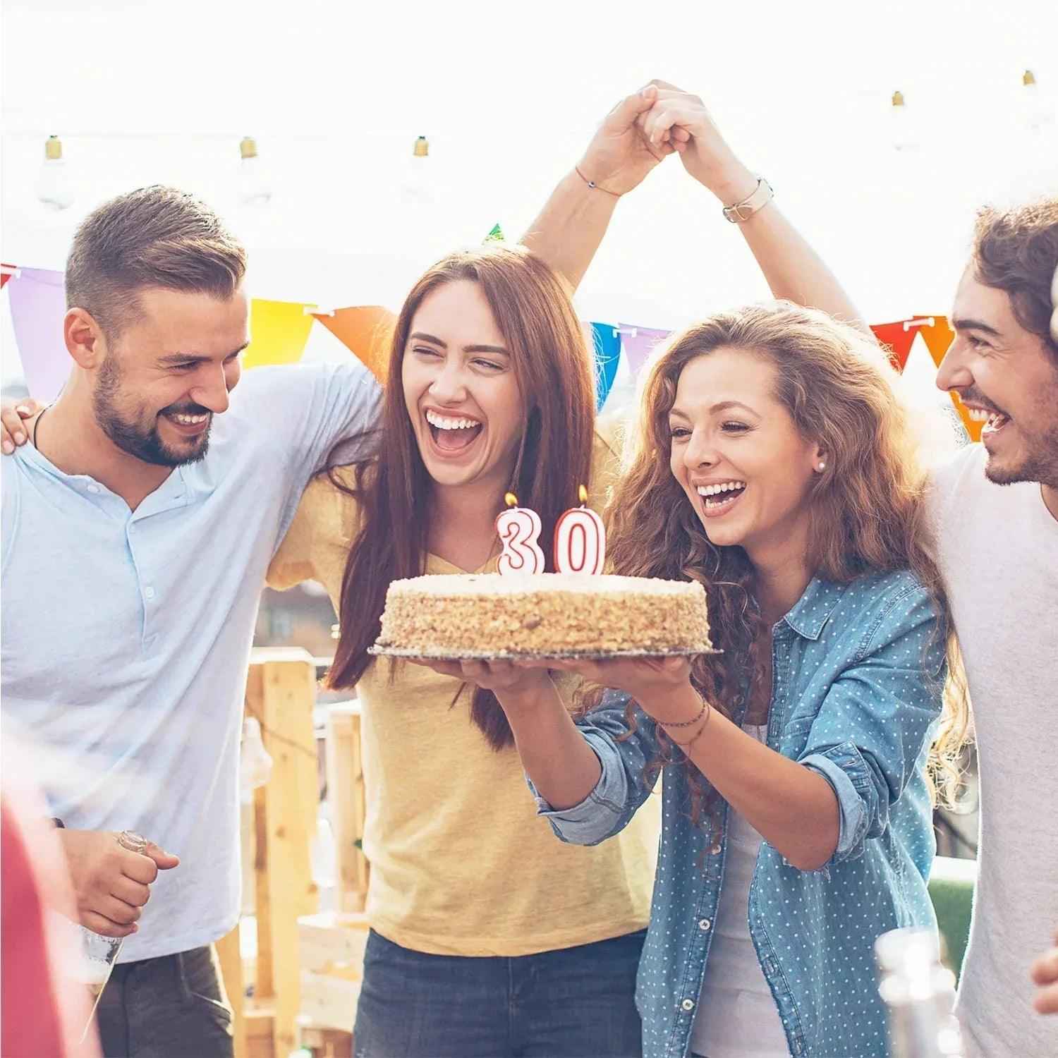 Pop-Up-Karte zum Geburtstag – Zahl 30, Geburtstagseinladung & Jubiläum, N241