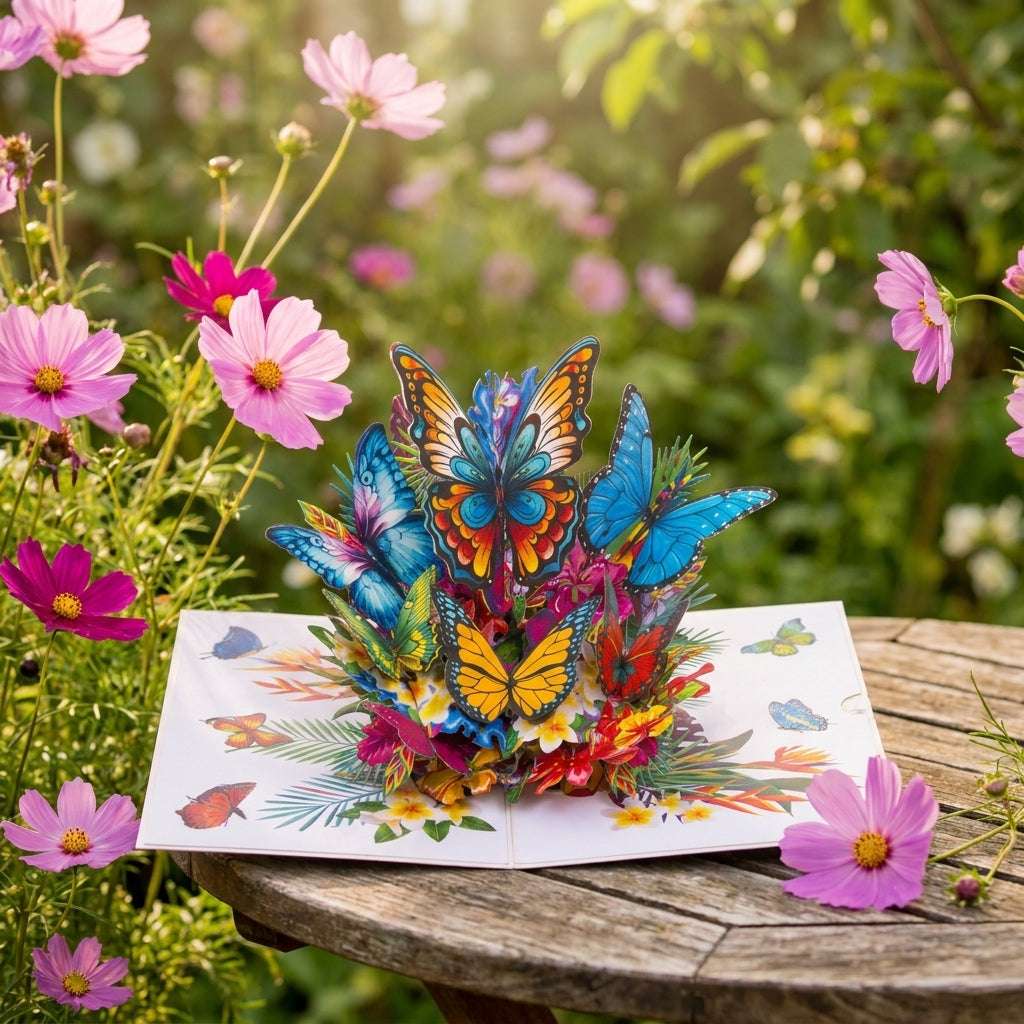 XXL Schmetterling Pop Up Karte – Große 3D Grußkarte | LINPopUp LINPopUp 17884